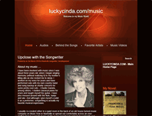 Tablet Screenshot of music.luckycinda.com